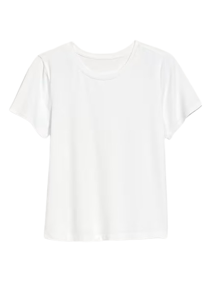 Old Navy White Bestee Crop T-Shirt