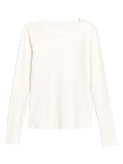 Old Navy White Long Sleeve Shirt