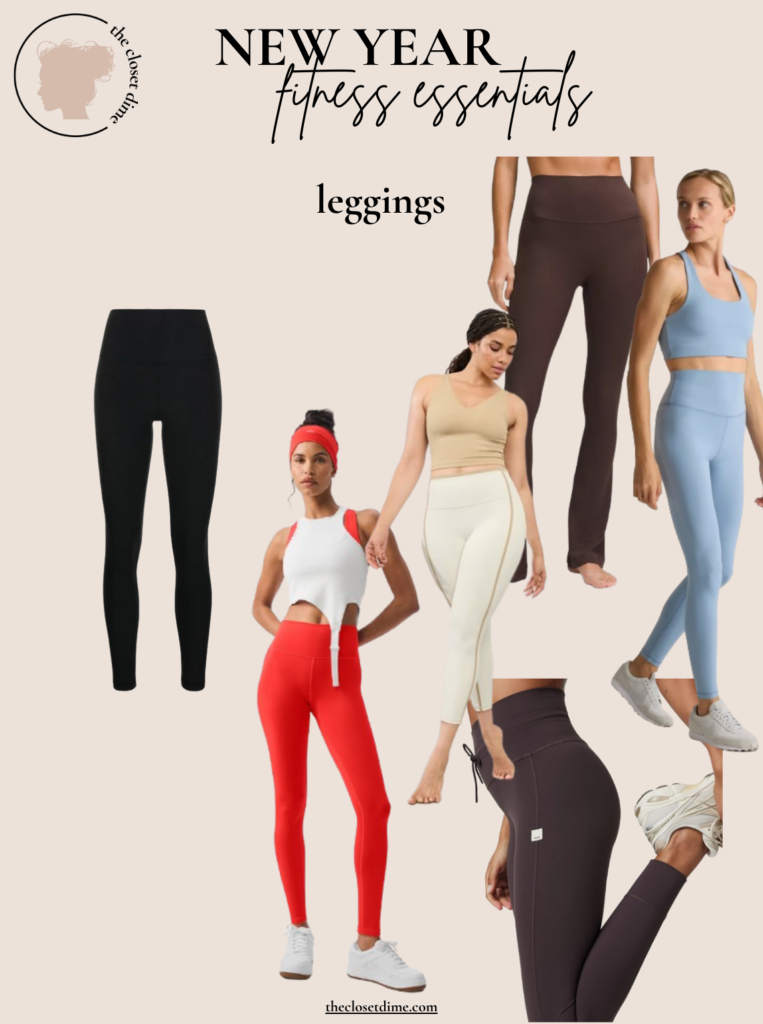 collage of leggings for workouts