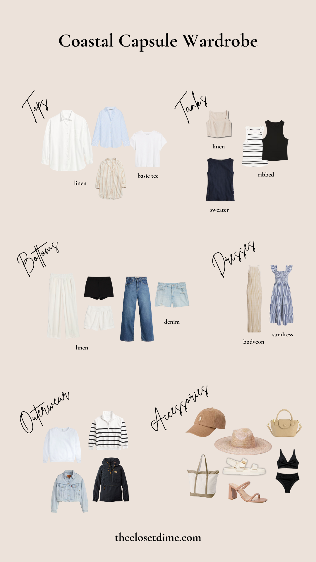 coastal capsule wardrobe